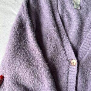 Lilac Cozy Oversized Cardigan